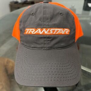 Grey and orange Transtar‎ trucker hat
